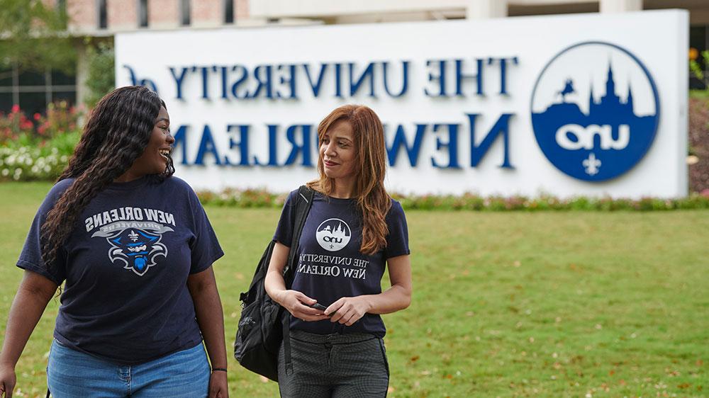 friends in front of UC